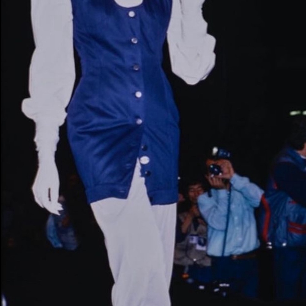 SOLD Jean Paul Gaultier Junior Gaultier Vintage 1988 Corset Lace-Up Denim Skirt - Picture 10 of 13